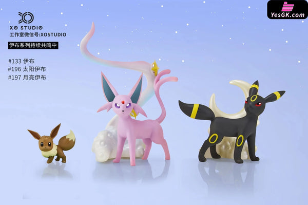 Pokémon Eevee Family Ecology #1 Umbreon & Espeon Resin Statue - Xo Studio [Pre-Order] Deposit /