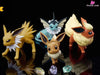 Pokémon Eevee & Flareon Vaporeon Jolteon Resin Statue - Jc Studio [Pre-Order]