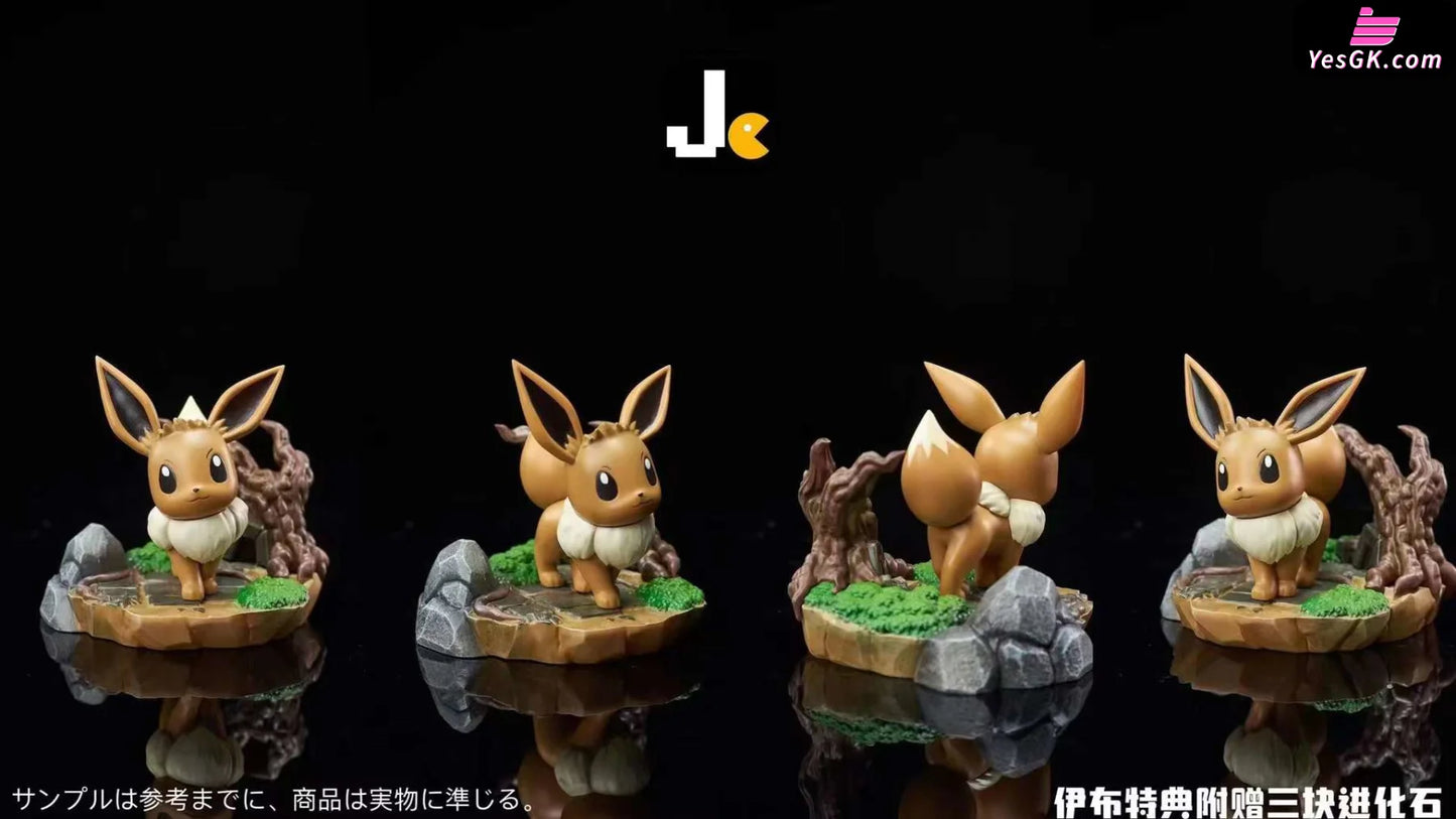 Pokémon Eevee & Flareon Vaporeon Jolteon Resin Statue - Jc Studio [Pre-Order]