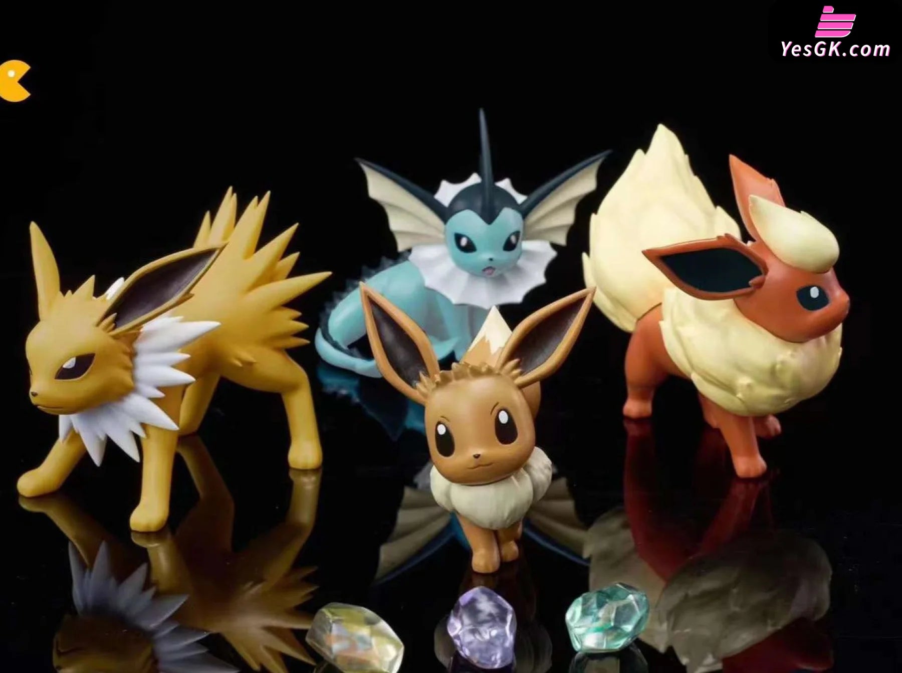 Pokémon Eevee & Flareon Vaporeon Jolteon Resin Statue - Jc Studio [Pre-Order]