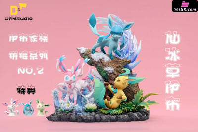 Pokémon Eeveelution Splicing 2 Icegrass Eevee Statue - Dm Studio [Pre-Order]
