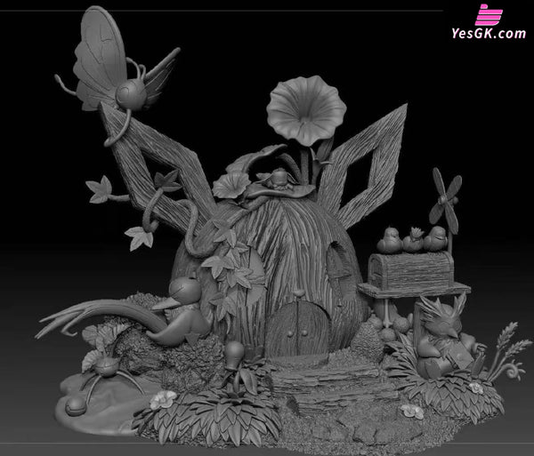 Pokémon Eevee’s Hut Ecosystem 1/20 GK Statue - Ling Feng Ge Studio [Pre-Order] - Pokemon