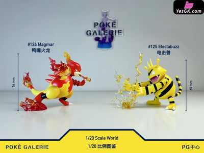 Pokémon Electabuzz vs. Charmander GK Statue - Wonder Studio PG Studio [Pre-Order] Deposit / Regular Version Pokémon