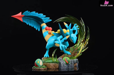 Pokémon Evolution #3 Sceptile & MEGA Sceptile Resin Statue - Miko Studio [In-Stock] Full Payment / MEGA Sceptile Pokémon