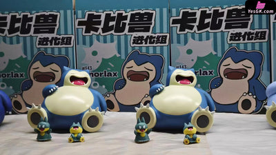 Pokémon Evolution Line of Snorlax GK Statue WY Studio [In Stock] Pokémon