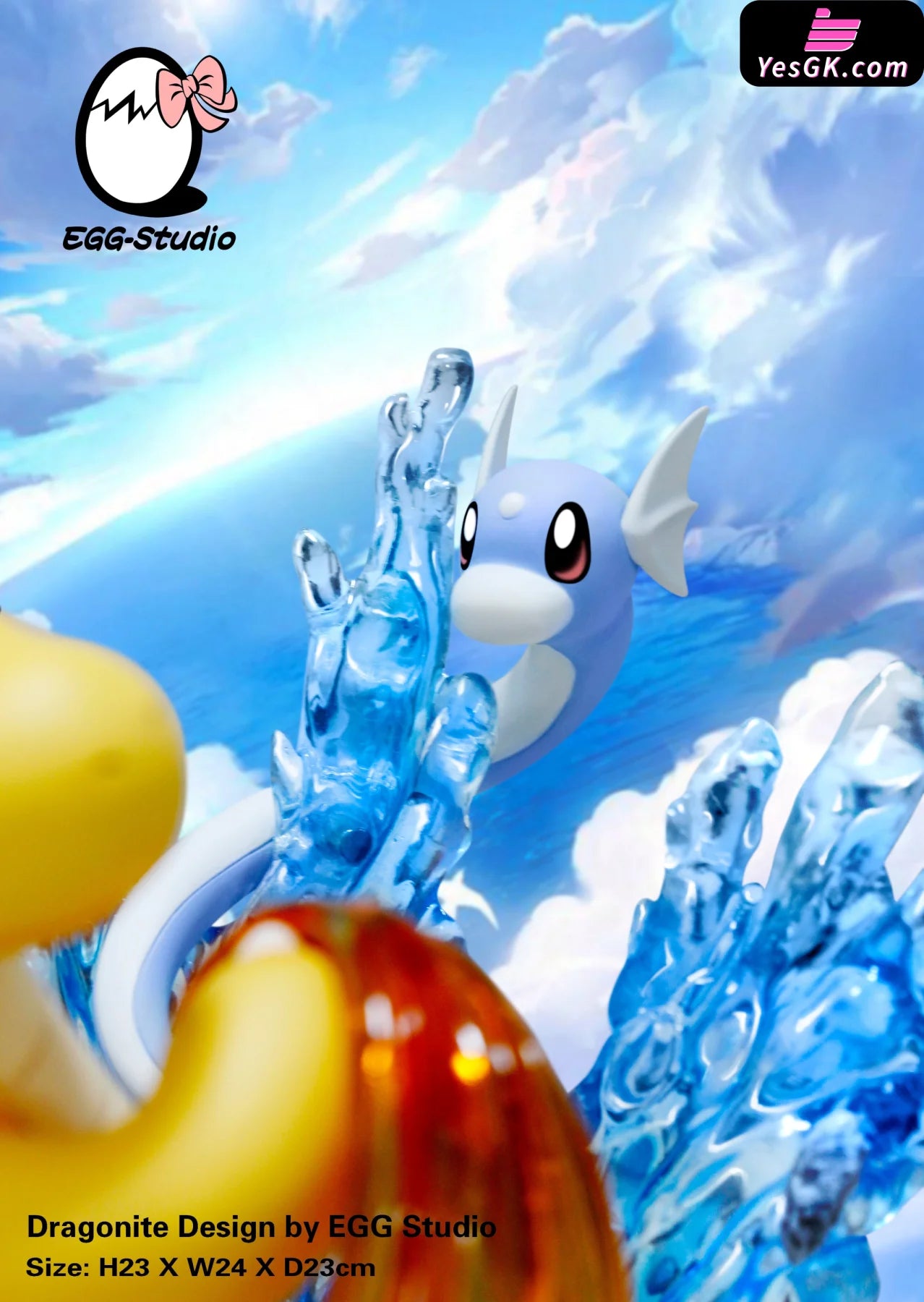Pokemon - Evolution Of Dragonite Resin Statue Egg Studio [In Stock]