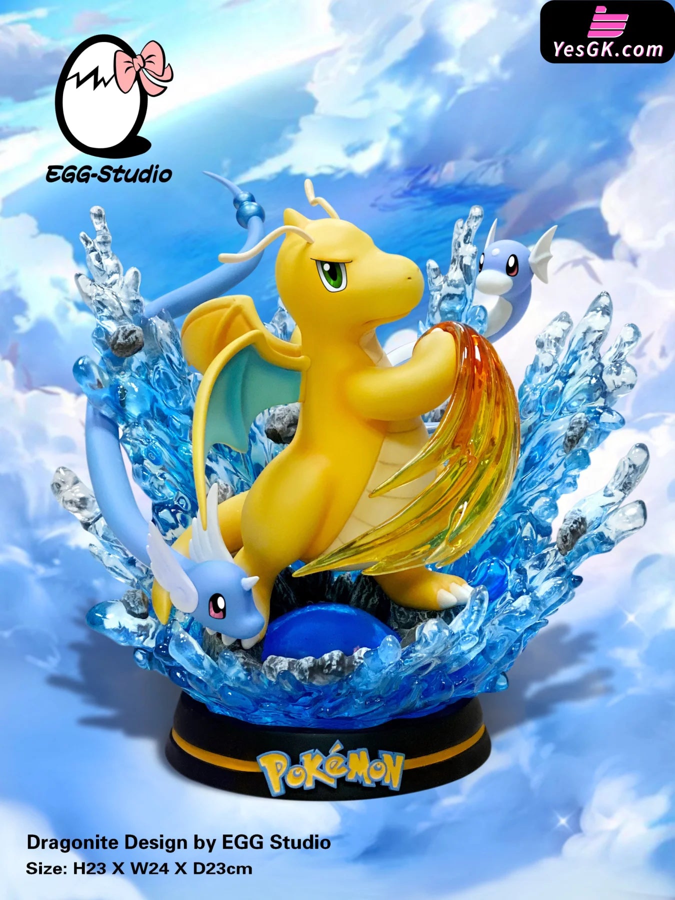 Pokemon - Evolution Of Dragonite Resin Statue Egg Studio [In Stock]