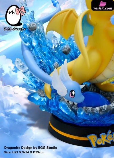 Pokemon - Evolution Of Dragonite Resin Statue Egg Studio [In Stock]