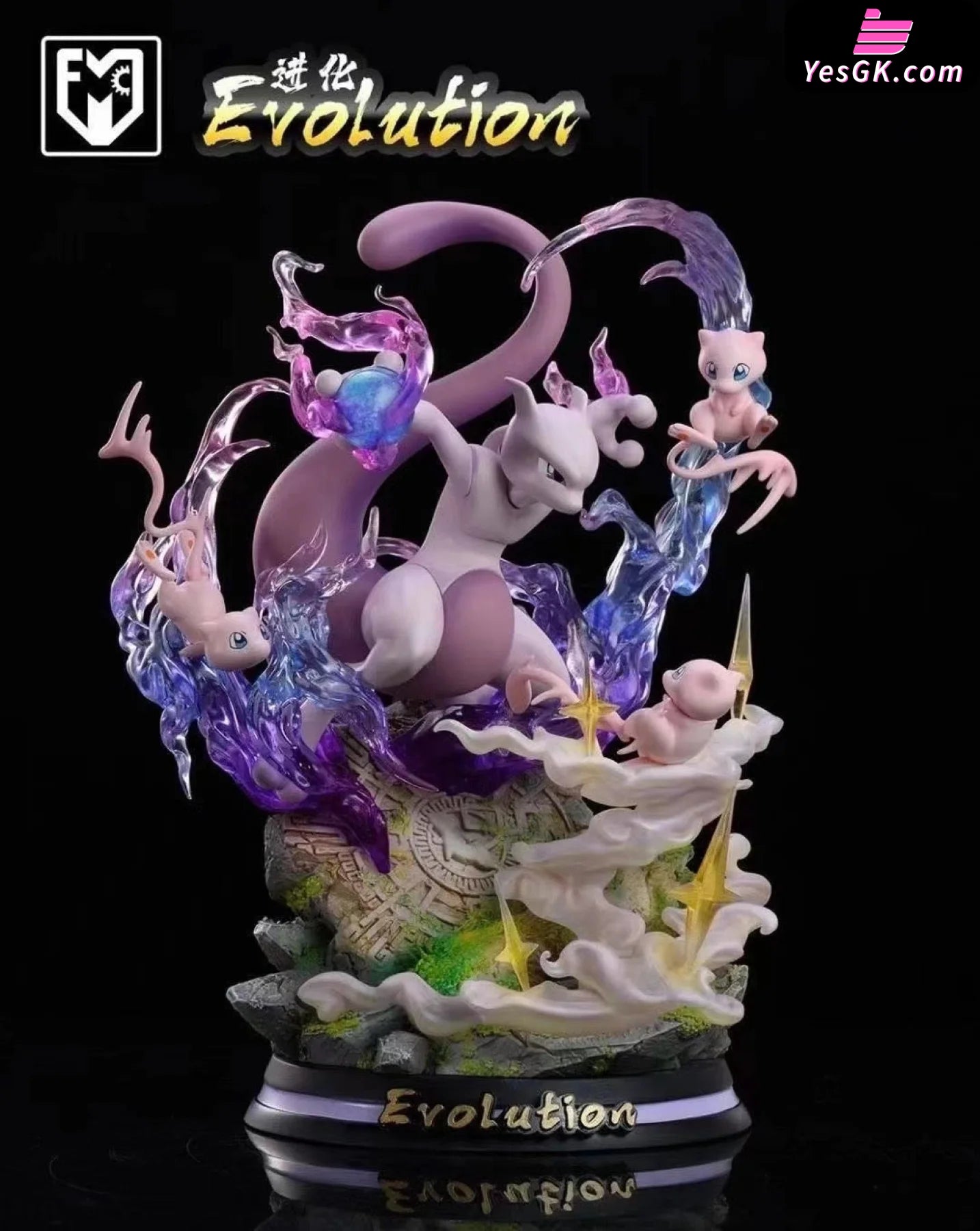 Pokemon - Evolution Of Mewtwo Statue Mfc Studio [In Stock]