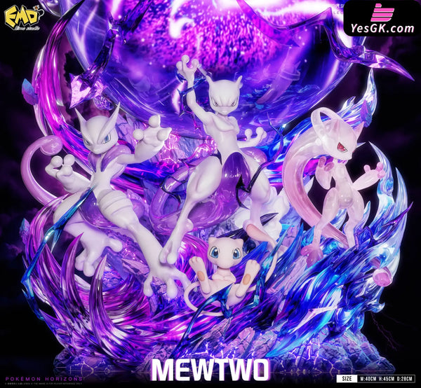 Pokemon Evolution Series 002 Mewtwo Statue - EMO Studio - Pokemon