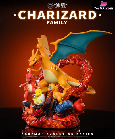 Pok¨¦Mon Evolution Series #2 Charizard Family Resin Statue - Wonderland Studio [Pre-Order]
