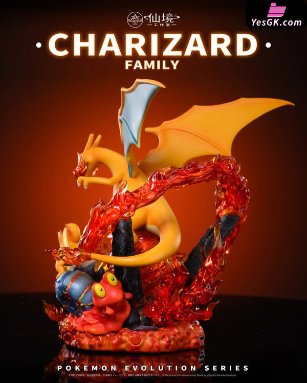 Pok¨¦Mon Evolution Series #2 Charizard Family Resin Statue - Wonderland Studio [Pre-Order]