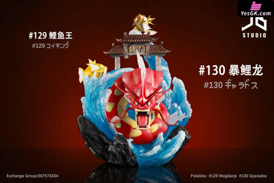 Pokemon Evolution Set #147 Magikarp Gyarados Resin Statue - Jb Studio [Pre - Order] Deposit /