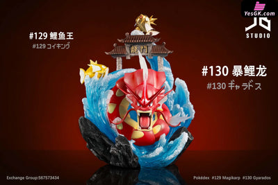 Pokemon Evolution Set #147 Magikarp Gyarados Resin Statue - Jb Studio [Pre - Order] Deposit /