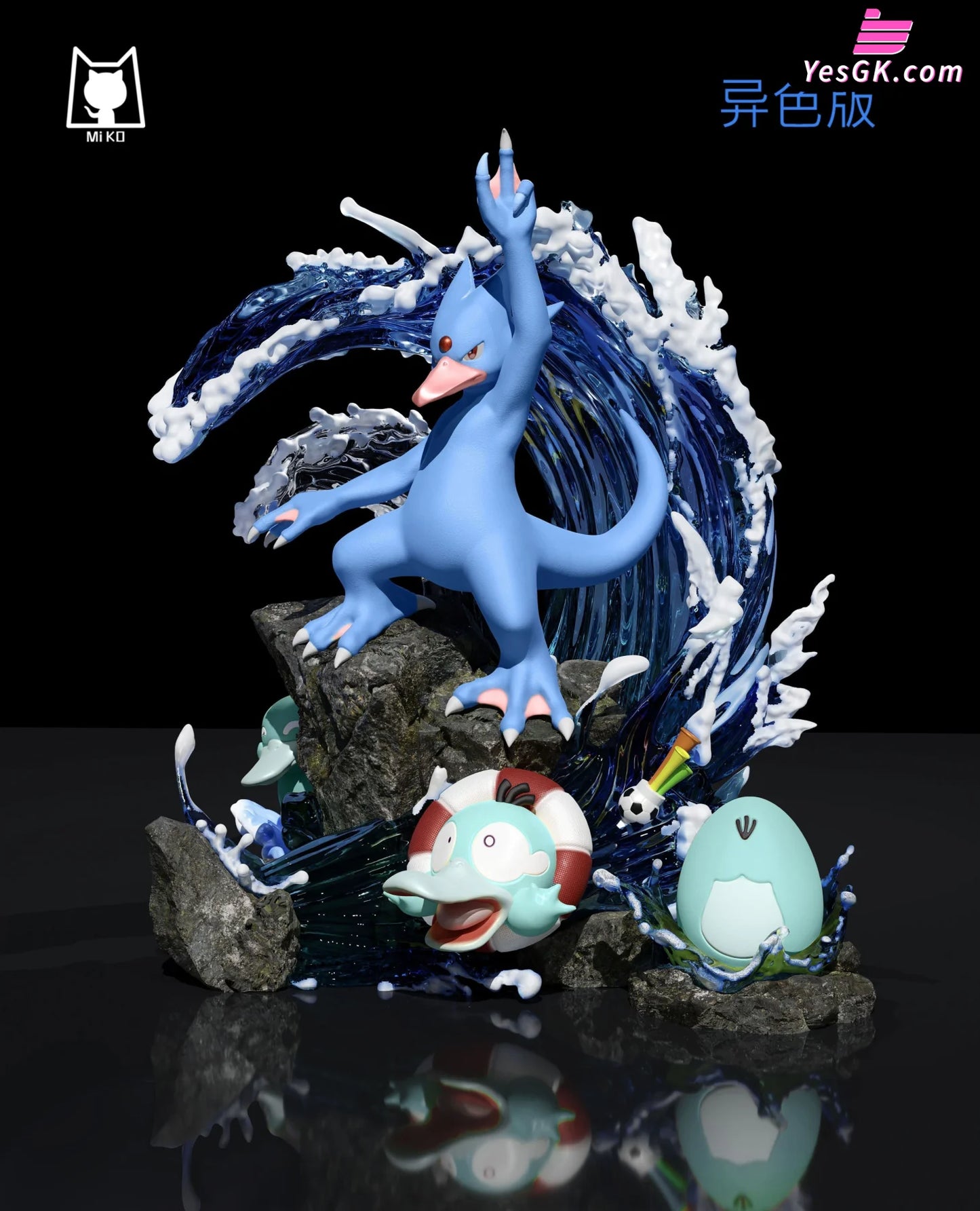 Pokémon Evolution Set #5: Golduck Resin Statue - Miko Studio [Pre-Order] Deposit / Gotha Duck