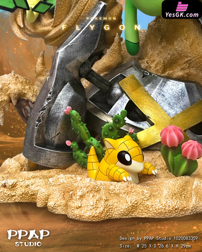 Pokémon Family Evolution Series Flygon Resin Statue - Ppap Studio [In Stock]