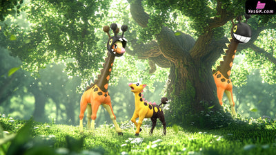 Pokémon Farigiraf Evolution Set GK Statue - Wonder Studio [Pre-Order] Pokémon