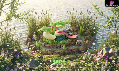 Pokemon Feebas & Milotic Evolution Group Statue - UP Studio [Pre-Order Closed] - Pokemon