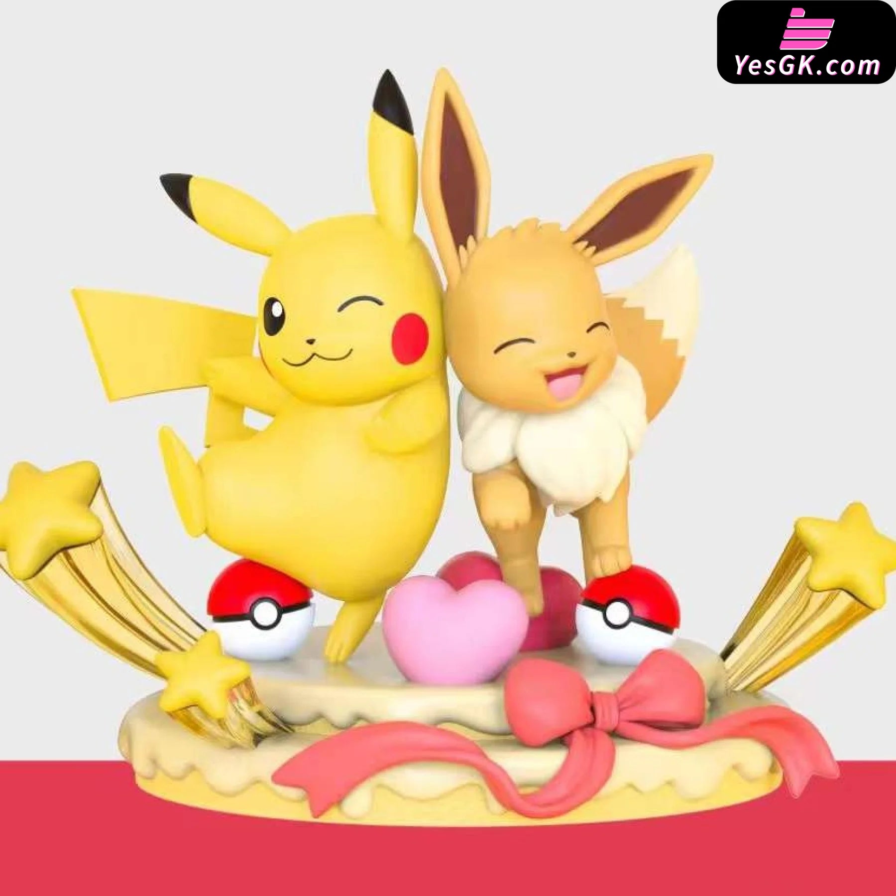 Pokémon Figure Partner Series Eevee And Pikachu Statue - Funism Studio [Pre-Order]