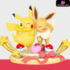 Pokémon Figure Partner Series Eevee And Pikachu Statue - Funism Studio [Pre-Order]