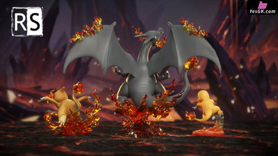 Pokémon First Batch Charmander Evolution Group 1/20 GK Statue - Rs Studio [In-Stock] Pokémon