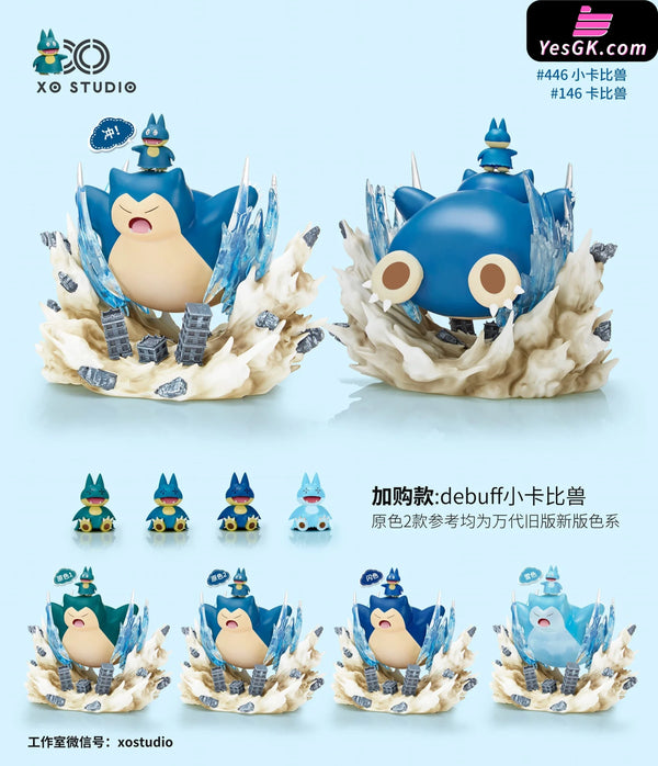 Pokemon First Generation Illustration Snorlax Evolution Group 1/20 GK Statue - XO Studio [In-Stock] - Pokemon