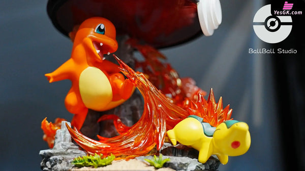 Pokémon First Generation Starters Charmander GK Statue - Ball Ball Studio [Pre-Order] Pokémon