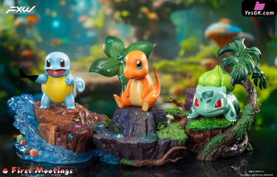 Pok¨¦Mon First Partner G1 Squirtle & Charmander Bulbasaur Resin Statue - Fxw Studio [Pre-Order]