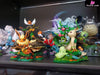 Pokemon Flareon Cyndaquil Tandemaus Fletchling Natural Scene Resin Statue - Moon shadow Studio [In-Stock] - Full