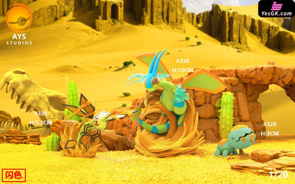 Pokémon Flygon Evolution Group 1/20 GK Statue - AYS Studio [In-Stock] Full Payment / Shiny Color Pokémon