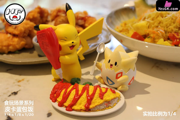 Pokémon Food Play Scene Series Pikachu Omurice GK Statue - King Finger Studio [Pre-Order] - Pokemon