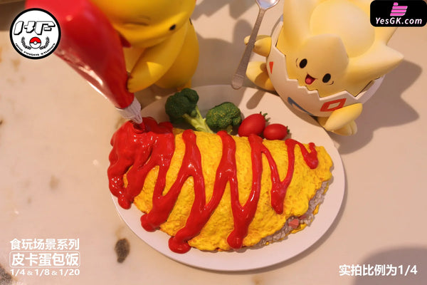 Pokémon Food Play Scene Series Pikachu Omurice GK Statue - King Finger Studio [Pre-Order] - Pokemon