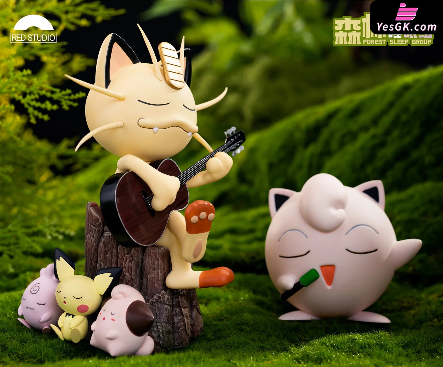 Pokémon Forest Sleep Group Statue - Red Studio [Pre-Order] Deposit / Meowth 1/10 Scale