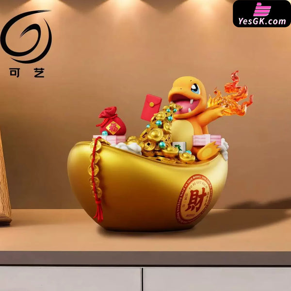 Pokémon Fortune Series 4 Charmander 1/3 GK Statue - Ke Yi Mo Wan Studio [In-Stock] - Full Payment - Pokemon