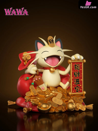 Pokémon Fortune Series Meowth 2.0 GK Statue - WAWA Studio [Pre-Order] Pokémon