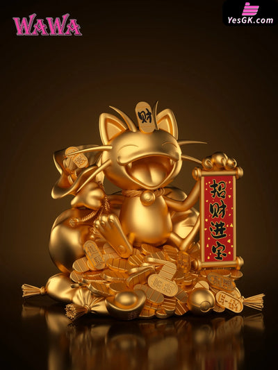 Pokémon Fortune Series Meowth 2.0 GK Statue - WAWA Studio [Pre-Order] Pokémon