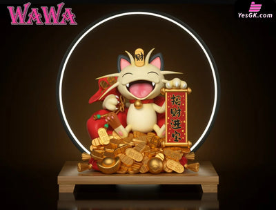 Pokémon Fortune Series Meowth 2.0 GK Statue - WAWA Studio [Pre-Order] Pokémon