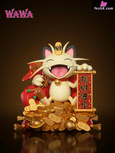 Pokémon Fortune Series Meowth 2.0 GK Statue - WAWA Studio [Pre-Order] Full Payment / Normal version Pokémon