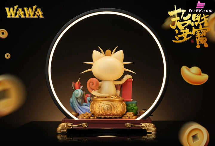 Pokémon Fortune Series Meowth Resin Statue - Wawa Studio [Pre-Order]