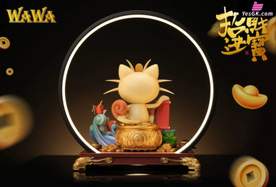 Pokémon Fortune Series Meowth Resin Statue - Wawa Studio [Pre-Order]