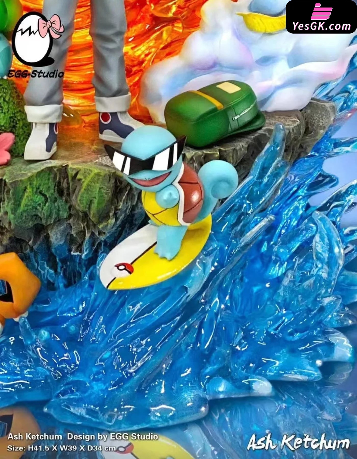 Pokémon Foursome #1 Ash Family Portrait Statue - Egg Studio [In Stock]