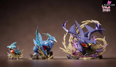 Pokémon Garchomp Evolution Group & Mega Statue - Daidai Studio [Pre-Order] Deposit / Primary Color