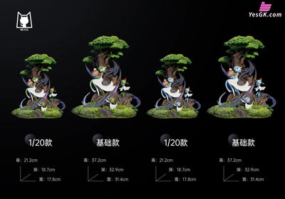 Pokémon Gardevoir Evolution Group Resin Statue - Miko Studio [Pre-Order]