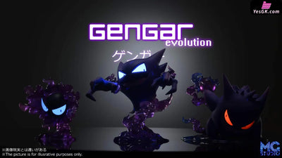 Pokémon Gastly & Haunter Gengar Resin Statue - Mg Studio [Pre-Order]