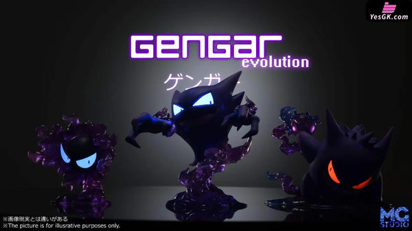 Pokémon Gastly & Haunter Gengar Resin Statue - Mg Studio [Pre-Order]
