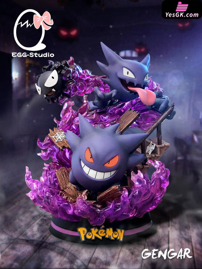 Pokemon - Gengar Family (Gengar Haunter & Gastly) Resin Statue Egg Studio [In Stock]