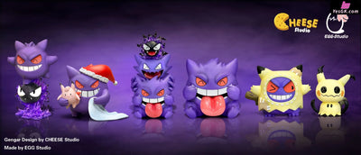 Pokémon Gengar Jenga Makes Faces Resin Statue - Cheese Studio & Egg [Pre-Order]