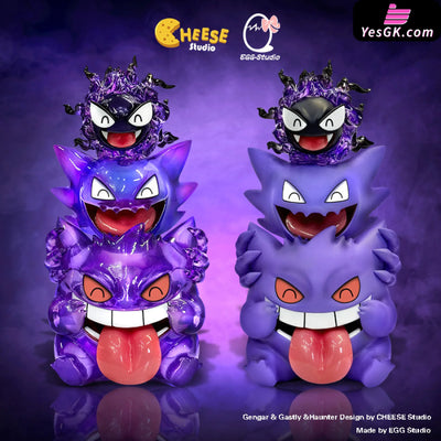 Pokémon Gengar Jenga Makes Faces Resin Statue - Cheese Studio & Egg [Pre-Order]