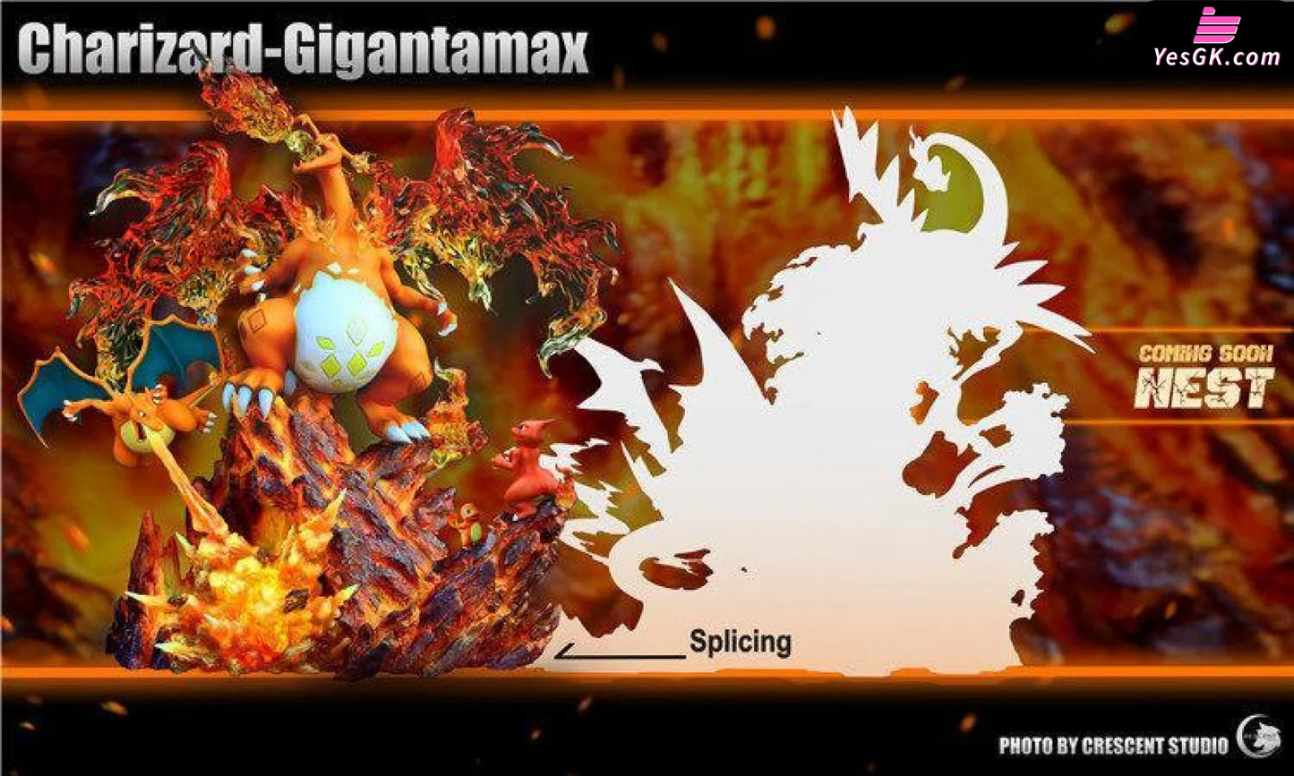 Pokémon Gigantamax Charizard Evolution Series Resin Statue - Crescent Studio [In Stock]