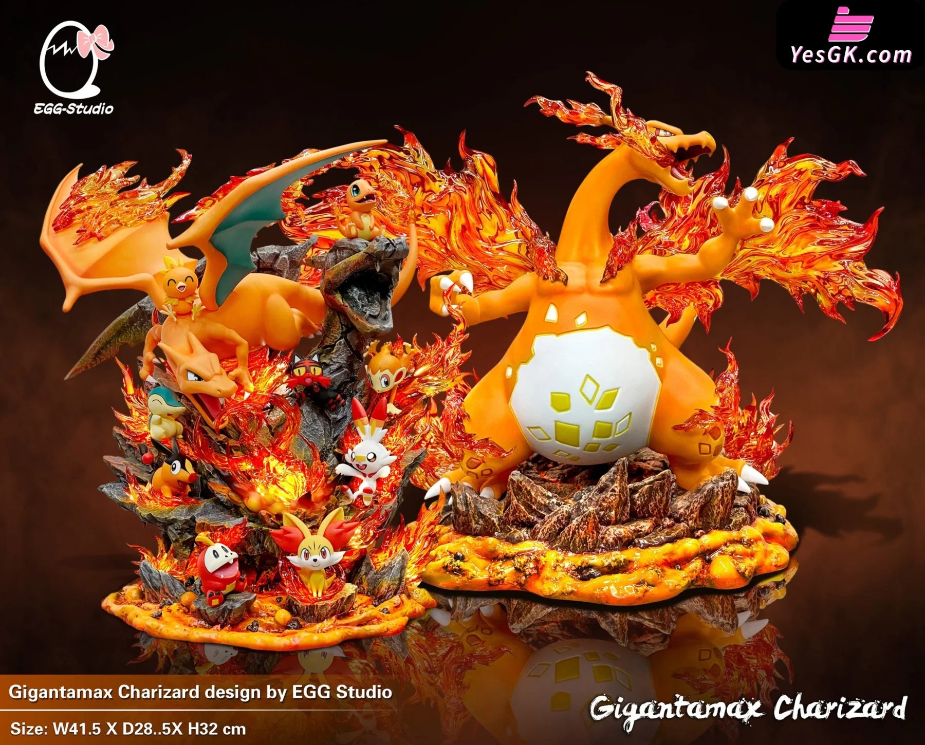 Pokémon Gigantamax Charizard Resin Statue - Egg Studio [Pre-Order]